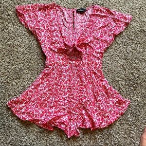 Lulus red/pink romper